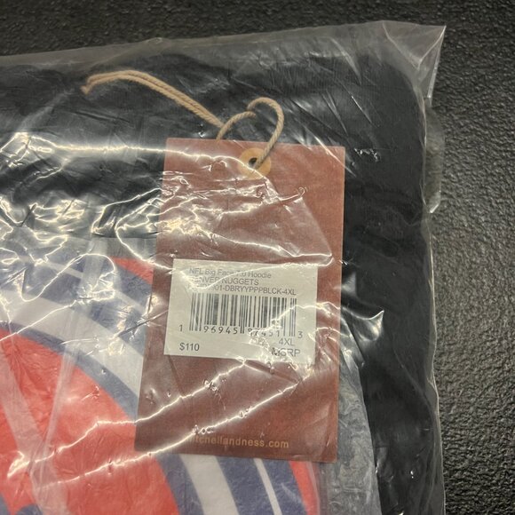 mitchell & ness big face 7.0 hoodie Denver nuggets throwback 4XL - Picture 3 of 4
